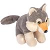 Wild Republic Pocketkins - Lupo di peluche, 12 cm, realizzato con materiali riciclati, ecologico
