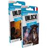 Asmodee Space Cowboys - Unlock! Short Adventures - Il risveglio della mummia + i segreti del polpo - Gioco di società, carte cooperative da 10 anni - Escape Game - 1-6 giocatori - 30 minuti - versione francese