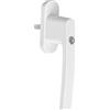 Amig - Maniglia finestra con chiave, alluminio, quadrato 7 mm, bianco, sistema di chiusura sicura, include 2 chiavi, adatta per finestre a battente e oscillante modello 2550