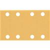 Bosch Professional Bosch 10x Carta abrasiva EXPERT C470 con 8 fori per levigatrici orbitali | per Vernice su legno, Legno duro, Ø 80x133 mm, Grano 120, Professional Accessorio Levigatrice orbitale
