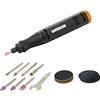 WORX WX739.9 Utensile multifunzione 20 V, senza batteria e caricabatterie | Utensile rotativo MakerX con motore brushless, per levigare, incidere, lucidare, tagliare e forare, senza hub