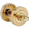 Amig - Mulella per maniglie a rosetta - mod. 8Z - Ø52 x 90 mm - Quadretto da 6 mm - Condanna con sistema di sblocco esterno - Zama ottone verniciato
