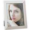 DRW Portafoto per fotografia da 15 x 20 cm in vetro da 24,5 x 19,5 x 1 cm in bianco 24,5 x 19,5 x 1 cm