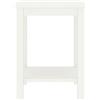Sophrelle Comodino Bianco 35x30x47 cm in Legno Massello di Pino Bianco,322210