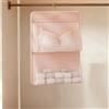 Generic Portaoggetti per letto dormitorio da appendere all'armadio, colore rosa: 2 | Organizer da appendere per armadio, 1/2/3 ripiani, in tessuto, per biancheria intima e calzini