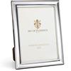 SEC OF FLORENCE 7309/13x18 Cornice Portafoto in Argento Massiccio 925 con Retro in Legno Mogano