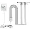 Ancable alimentatore di rete da 4,5 V per villaggio di Natale Lemax | Adattatore di alimentazione 6 in 1 compatibile con illuminazione natalizia, ideale per l'illuminazione di più villaggi di