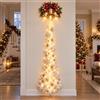 Generico Christmas Magics Trail Lampada Da Parete, Decor Luminose Parete Natalizie | Luce Natalizie Parete A Cascata Scintillante, Simpatici Pupazzo Neve E Renna LED Parete Luce Calda Per Decorazion Domestiche