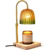 DODAUG Lampada profumata elettrica con timer e dimmer | Candela scaldavivande per candele profumate, altezza regolabile, decorazione vintage, regalo per candele in vetro con 2