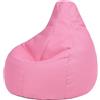 icon Gioco Poltrona Sacco, Sedia Gaming con Riempimento Incluso, Rosa | Prodotto in Europa, Pouf Sacco Adulti, Tessuto a Rete, Sedia Gaming, Pouf Sacco per Camera da Letto e Soggiorno
