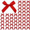 MAOSHYMS Mini Fiocchi Regalo Rossi da 4 cm 100 Pezzi Fiocchi per Regali Natalizie | Fiocco Decorativo per Regali Mini, Formato Effetto Raso, per Sacchetti Regalo, Scatole Regalo e Biglietti d'Auguri