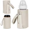 LIONELO Thermup Go Plus Scaldabiberon Portatile con Batteria Integrata | Mantiene Caldi i Liquidi, 5 Temperature da 38 a 50°C, Ricarica USB, Autonomia fino a 8 Ore, Silenzioso e Display LCD