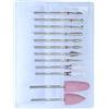 KAHZOR Punte Fresa Unghie 12 Pezzi Professionali, Diamante e Ceramica con Scatola per Rimozione Gel Acrilico Rapida e Manicure Pedicure.
