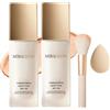 Mayaverra Miraglow Fondotinta Adattivo over 50, Miraglow Fondotinta Copri Rughe 30ml | 4 in 1 Fondotinta Coreano pelli Mature, SPF 30+, Include un Pennello e Dischetti di Cotone