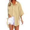MODSGUE Camicia da donna UPF 50, protezione dai raggi UV, a maniche lunghe, per attività all'aria aperta, per escursioni, safari, traspirante, ad asciugatura rapida, casual, per lo sport