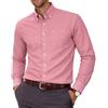 JANEO BRITISH APPAREL Nos Tibi Serviat U Janeo British Apparel, camicia da uomo Oxford tinta unita, vestibilità leggermente affusolata, colletto con bottoni, maniche lunghe, abbigliamento formale o casual, stile inglese