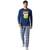 United Labels The Grinch - Pigiama da uomo, set pigiama a maniche lunghe con pantaloni, colore blu