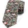 Loussiesd Cravatta divertente con pavone verde uccelli tropicali cravatte da uomo fattoria giardino novità cravatta regalo per uomo decorazione foglie tropicali business matrimonio formale cravatte