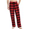 Nutria Pantaloni Pigiama Flanella Uomo 100% Cotone, Morbidi Pantaloni del Pigiama Casual Invernali e Caldi con Tasche U06