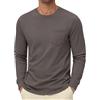 iClosam Maglia Termica Uomo Manica Lunga Pesante Girocollo con Taschino | Maglietta invernale uomo, pile 280 g/m², tessuto spesso, tinta unita, vestibilità regolare, Pullover Inverno uso quotidiano