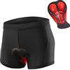 Lixada Cycling - Pantaloncini in Silicone Traspirante per Ciclismo, con Gel 3D Imbottito, per Mountain Bike, Unisex