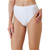 marcLuis Underwear Slip Mini Donna in Cotone Elasticizzato, Confezione da 6 Pezzi, Bianco e Nero, Vita Alta, 95% Cotone 5% Elastan