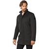 Koroshi Cappotto lungo imbottito da uomo, nero