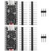 Ulegqin Pro Micro NRF52840 - Scheda di sviluppo ARM con chip NRF52840, 2,4 GHz, Wi-Fi e Bluetooth, design senza saldatura, connettore di tipo C, compatibile con Arduino Pro Micro (2 pezzi)