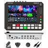 CINETREAK Touch-S 10,1" Switcher Video Touchscreen, Mixer per Streaming Live HDMI/SDI a 6 Canali con Controllo Telecamera PTZ, Monitoraggio Multiview, Acquisizione USB, Miscelazione e Registrazione Audio