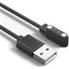 Amzpas Caricatore per AGPTEK LW11, GTX, YAMAY SW022, 2 Pins 4mm Veloce Portatile Cavo di Ricarica USB per Xiaomi Haylou Solar LS05 (Nero)