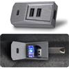 DGXWLLW Hub USB per Tesla Model Y Juniper 2025 2026 Model 3 Highland 2024 2025, scatola portaoggetti USB 3.0 Expander con 1 USB C e 3 porte USB A Docking Station per Dashcam Flash Drive ricarica
