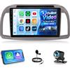 NHOPEEW Autoradio 2 Din per Micra III/March III K12 2002-2010 | arplay Wireless, Android Auto, Mirror Link, Vi-Link, Wifi, Telecamera per Retromarcia, Comandi al Volante