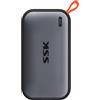 SSK Disco rigido esterno SSD da 2 TB, fino a 1050 MB/s, portatile esterno | USB 3.2 Gen2, display LED, ProRes 4K, impermeabile e antipolvere, cavo USB-C e A, Solid State Drive per telefoni di tipo C