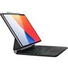 doqo Custodia per iPad Pro 11/iPad Air 4/5a generazione con tastiera, custodia Magic Keyboard con trackpad per iPad Pro 11 4a/3a/2a/1a generazione/iPad Air 4/5a generazione, sottile, retroilluminata