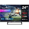 Smart Tech TV LED HD 24' (60 cm) 24HV02V Smart TV VIDAA - 3xHDMI - 2xUSB - Modalità Hotel (24)