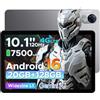 DOOGEETab TAB G5 Android 16 Tablet 10 Pollici 120Hz, 20GB RM+128GB ROM (2TB TF), Tablet with Sim, Unisoc T7200 Octa-Core, 7500mAh, 4G LTE/WiFi 5, Face ID, Widevine L1,Jack Cuffie 3,5mm,Grigio