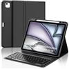 FOGARI Custodia con tastiera per iPad Air 13 2026 M4/2025 M3/2024 M2 e iPad Pro | Tastiera magnetica rimovibile Bluetooth per iPad Air 13 e iPad Pro 12,9 6/5/4/3. Gen (2018/2020/2021/2022), nero