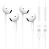 YZEHTRN 2Pack Cuffie USB Type C per iPhone 17, In-Ear Auricolari con Hi-Fi Stereo | Cancellazione Rumore Mic e Controllo Volume, Filo Cuffie Compatibile con iPhone 16/15 Pro Max, iPad Air, Galaxy, Google Pixel