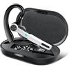 Qecnato Cuffie Bluetooth senza fili, vivavoce, telefono cellulare Bluetooth 5.3, con 60 ore di autonomia, ENC Dual Mic cancellazione del rumore, auricolari con custodia di ricarica, per lavoro, ufficio, guida