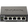 D-Link 5-Port Gigabit Smart Managed Switch | 5GbE Ports | L2 |VLANs | Web Managed | Desktop| Fanless | NDAA Compliant (DGS-1100-05V2)