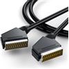BolAAzuL Cavo scart RGB True 21 pin, composito da scart a scart per TV, registratore, lettore DVD, videoregistratore, cavo AV STB Scart