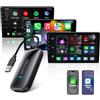Ottocast Play2Video - CarPlay ultra wireless e Android Auto AI Box | 4+32GB, Netflix e YouTube, Wifi 6, Assistente Ai (ChatGPT/Gemini/Claude)