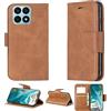 Generic Cover per Honor X8a Custodia Comaptibile con Honor X8a Case Custodia Cover Supporto Premium in PU YZW Brown