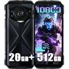 DOOGEENEXT S118 Rugged Smartphone, 20GB+512GB/2TB, 10800mAh 33W(Nero) | 6,58 FHD+ 120Hz Telefono robusto, 50MP+32MP Visione Notturna, Telefono Indistruttibile IP68, 4G Dual SIM, OTG, GPS, NFC