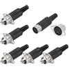 QUARKZMAN Connettore DIN Maschio A 6 Pin + Adattatore Femmina Presa A Flush Per Montaggio A Pannello Per Dispositivi Audio Digitali, TV, Lettori DVD, 12 Pezzi