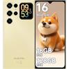 OUKITEL C62 Android 16 Smartphone Offerta - 6,88 Pollici 5150mAh,Oro | Android 16,Doppio Display 6,88 Pollici 90Hz+1,81 pollici,Batteria 5150 mAh,fotocamera 13MP+5MP,4GB+128GB/1TB, 2 Anni Garanzia