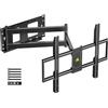 FORGING MOUNT Supporto da parete per TV a braccio lungo con movimento completo, per la maggior parte dei televisori da 42-100in, supporta 79,8 kg, prolunga angolare per TV da 106 cm, resistente