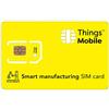 Things Mobile SIM Card per SMART MANUFACTURING - Things Mobile - con copertura globale e rete multi-operatore GSM/2G/3G/4G LTE, senza costi fissi, senza scadenza e tariffe competitive con 10€ di credito incluso
