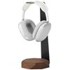 Oakywood Supporto per Cuffie in Legno 2 in 1 con Ricarica Wireless - Supporto per Cuffie in Legno - Base in Acciaio Inossidabile - Ricarica Wireless Compatibile con Qi - Rovere