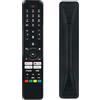 VINABTY Telecomando vocale sostituito Adatto per Telefunken TiVo Smart TV XF40TO750S XH24TO550S XH32TO750S XF43TO750S XU55TO750S XU65TO750S D32H554X2CWII XF32TO750S